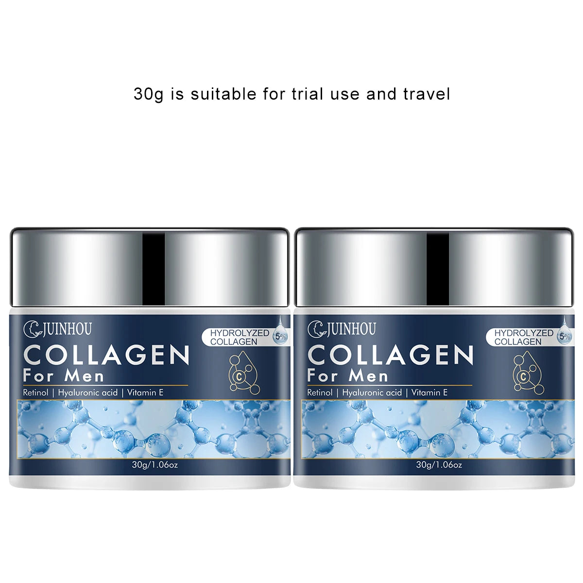 JUINHOU Men's Daily Anti-aging Hydration Face Cream Collagen Retinol Moisturizing Oil Control Firming Skin Refreshing Non-Greasy