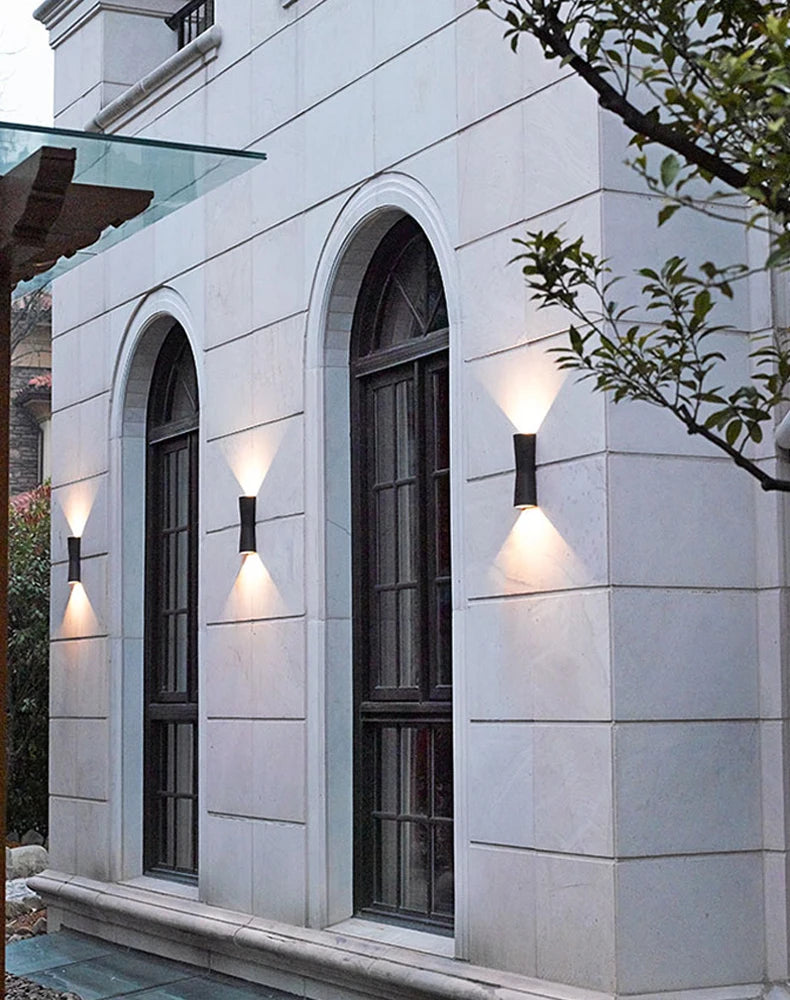Modern LED Wall Light Waterproof Outdoor Garden Porch Wall Sconces Indoor Wall Lamps Aluminum Balcony Patio Wall Lights