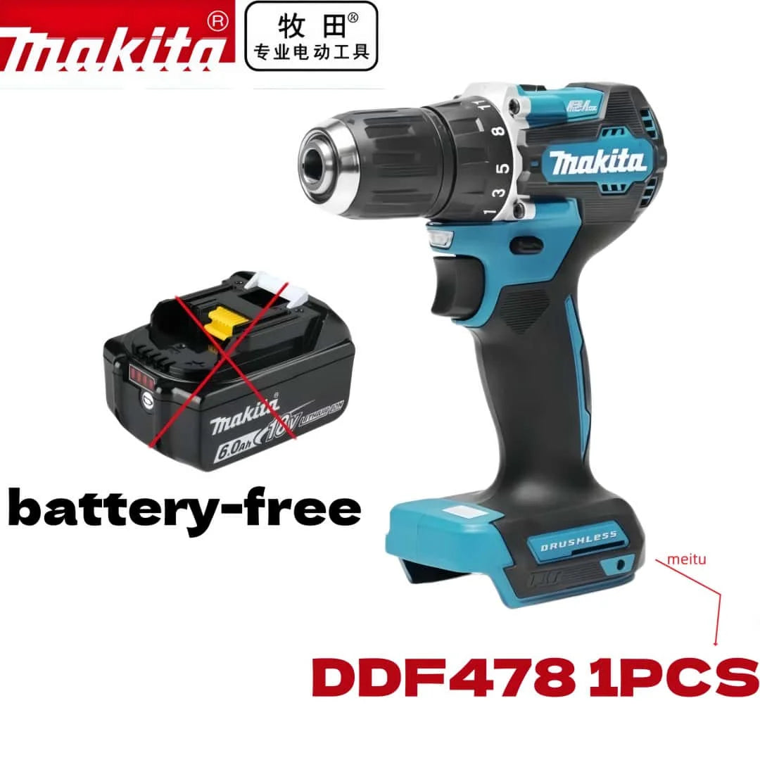 Genuine Makita 6AH BL1860B 18V Battery Power Tool Lithium-Ion Substitute LXT BL1850B BL1840B, Suitable for Use with BMS18V Screw