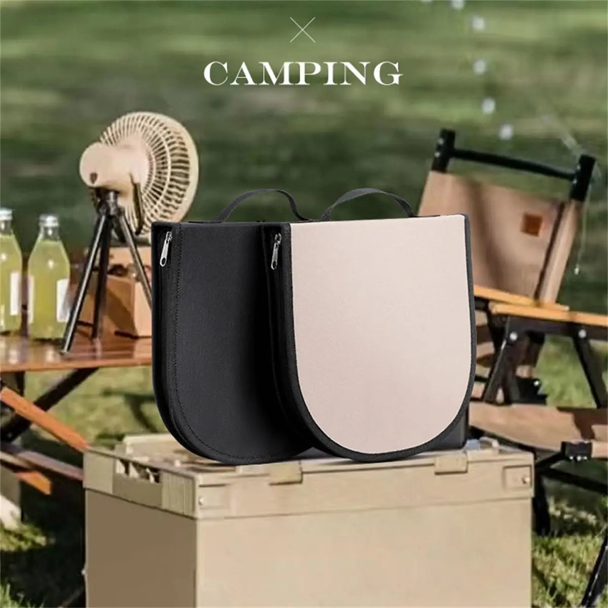 Camping Travel Cooking Utensils Organizer Travel Bag, Kitchen Cutlery Holder Spoon Fork Storage Rack Organizer Utensils