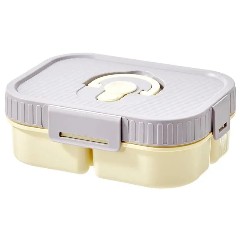 Portable Plastic Lunch Box With Compartment Microwave Safe Fruit Salad Lunch Container Kid Student Leak-proof Bento Box