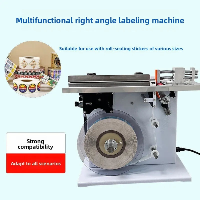 Corner labeling machine, automatic carton sealing labeling machine semi-automatic