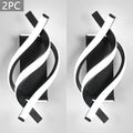 Modern LED Wall Lamp Home Line Decoration Wall Lamp Living Room Background Wall Bedroom Headboard Black White Lighting Lustre