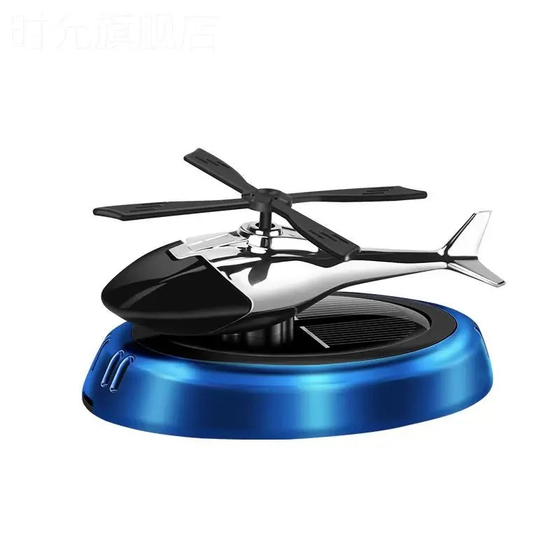 Solar Car Air Freshener Perfume Helicopter Decor Interior Decor Solar Car Rotating Aromatherapy Perfume