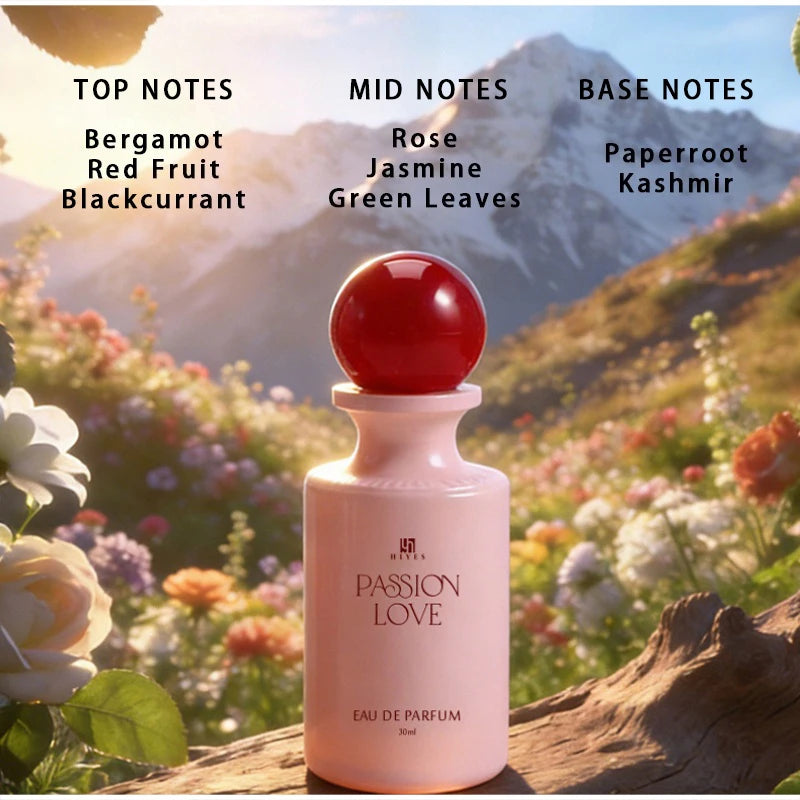 Luxury Floral Fruity Perfume,Cylindrical Gift Box Women's Scent,Rose/Jasmine/Sandalwood/Amber/Vanilla/Musk/Raspberry Fragrance