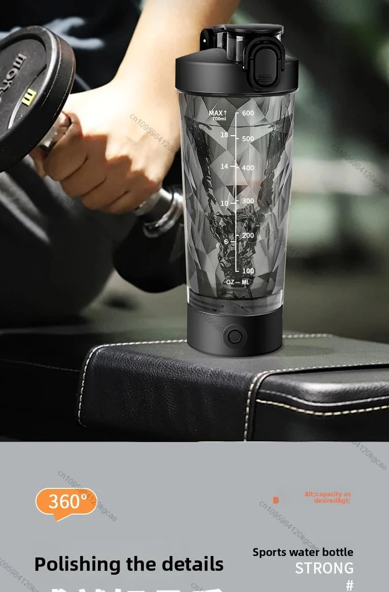 700ML Electric Blender Cup Portable Blender Cup Milk Powder Protein Powder Blender Automatic Shaker Cup Travel Outdoor Sport Gym