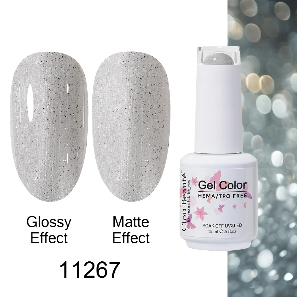Clou Beaute HEMA TPO FREE Caramel Brown Wine Red Coffee Gel Nail Polish High Pigment Autumn Nail Art Full Coverage UV Varnish
