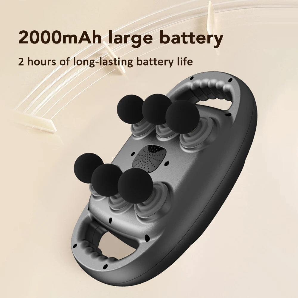 Electric Fascia Gun 6 Heads Massage Gun High Frequency Vibration Muscle Relax Body Massager Deep Tissue Back Leg Neck Massage