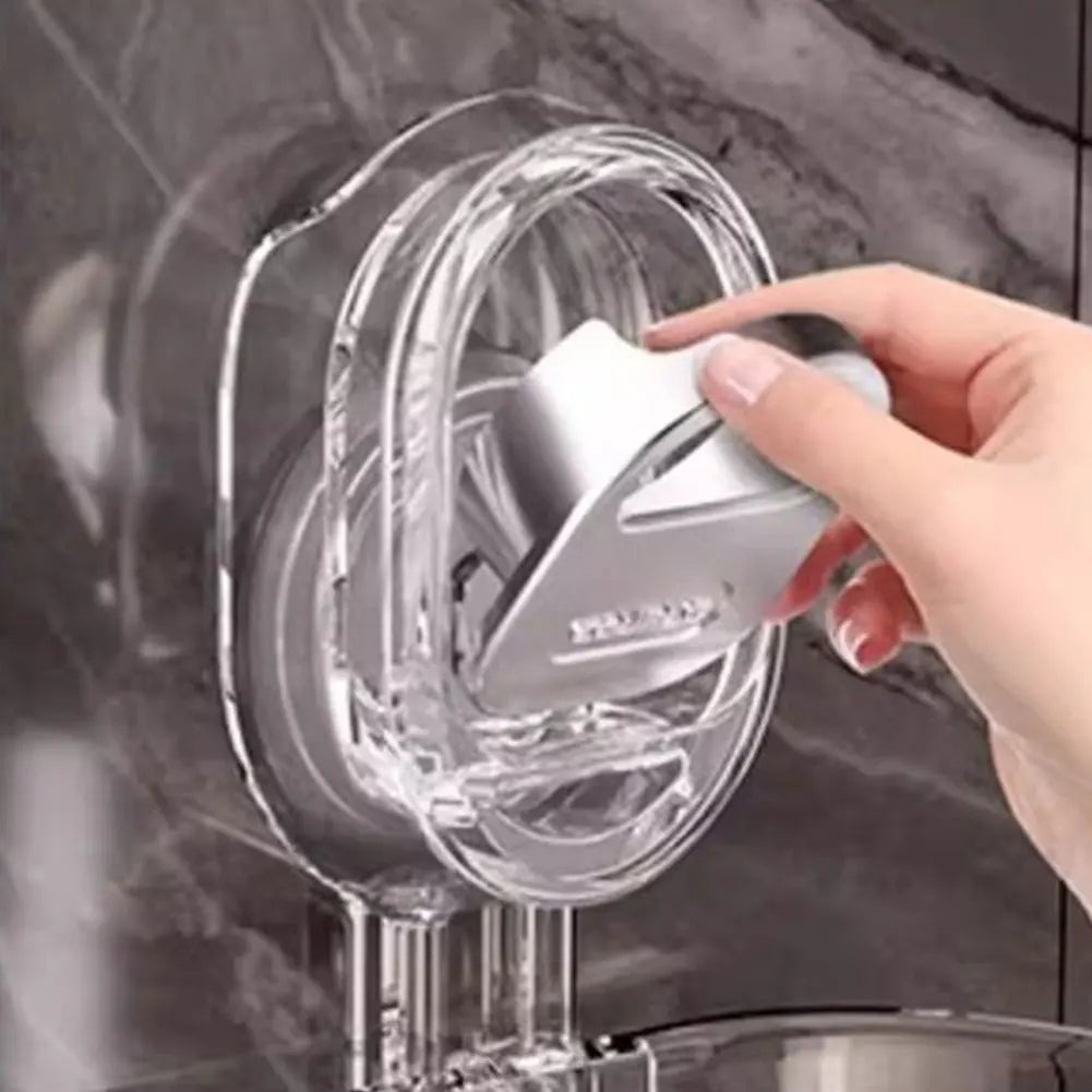 Hanging Shower Shelf Suction Storage Box Large Capacity & Strong Load-Bearing Removable Shower Basket Suction Cup for Bathroom