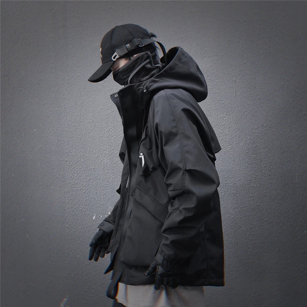 11 BYBB'S DARK 2025 Tactical Jackets Hooded Windbreaker Mens Cargo Function Jacket Fashion Coats Outwear Techwear Streetwear  ﻿