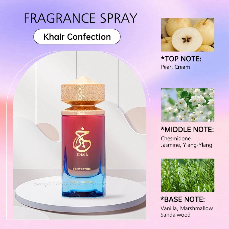100ml Khair Confection Paris Corner Eau de Parfum Sweet Candy Scent Perfume For Men For Women Elegant Packaging Holiday Gifts