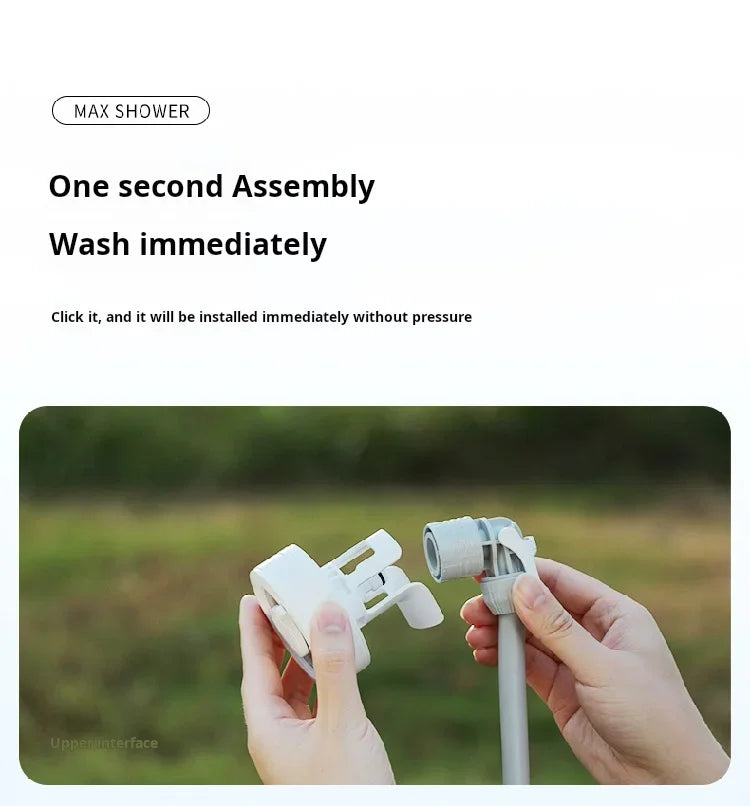 Flextail Max Shower lightweight 620g Outdoor Travel Camping Portable Shower IPX7 waterproof drop-proof Wireless Electric Shower