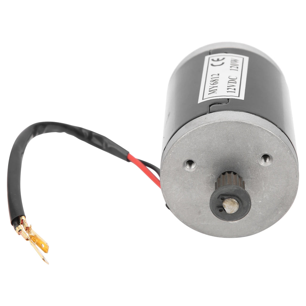 120W Small Motor 12V Motor MY6812 12V 120W Small Electric Scooter High Speed Brushed Motor with Belt Pulley E-Bike Brushed Motor