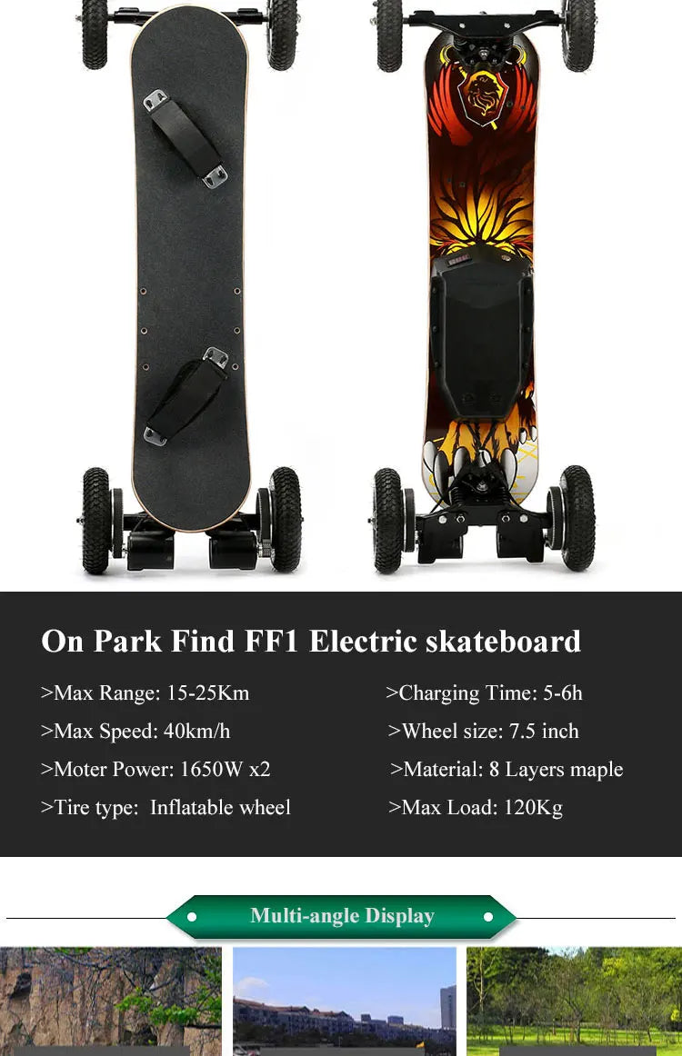 800w 700w Kit Electric Skateboard Motor Off-road with Lights Elektro-skateboard Motor-kit