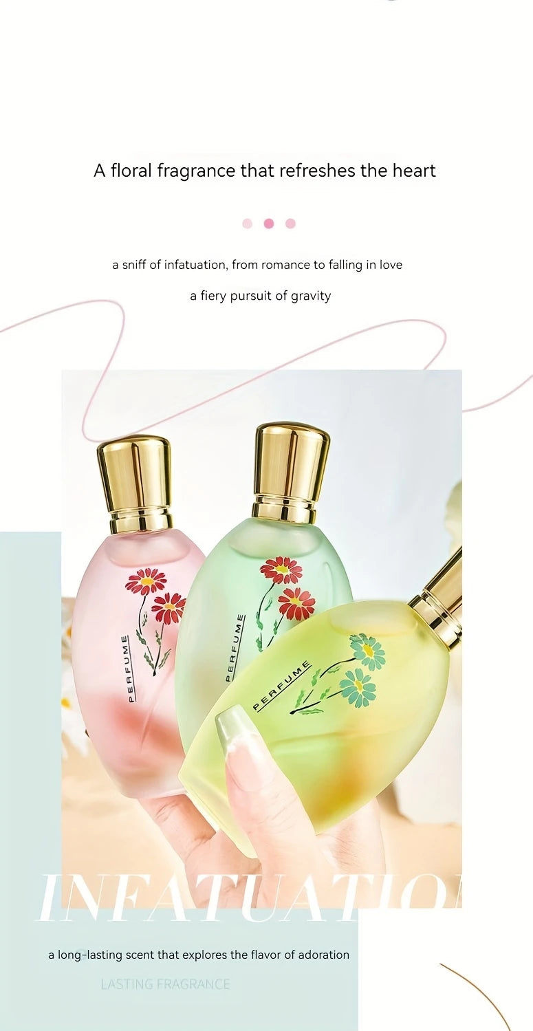 50ml Perfume With Long-lasting Fragrance Fresh And Light Rose And Jasmine Scent Holiday And Birthday Gift For Men And Women