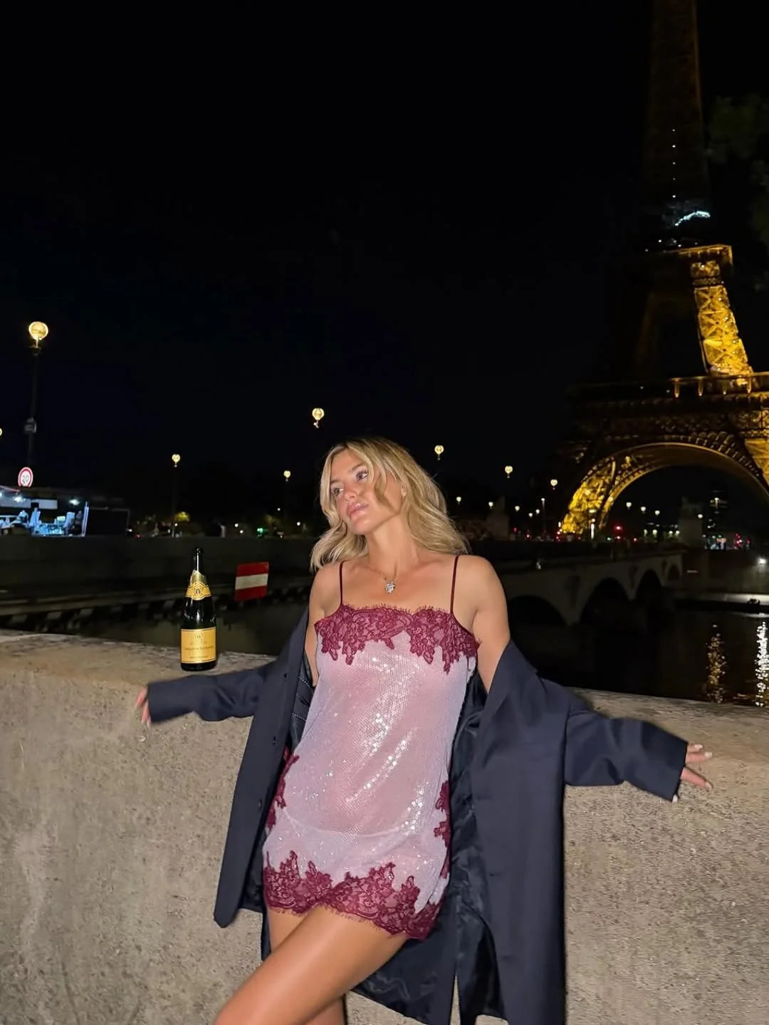 Sexy Sequin Lace Trim Patchwork Short Dress Women V-neck Sleeveless High Waist Mini Sling Dresses 2026 Summer Vacation Lady Robe