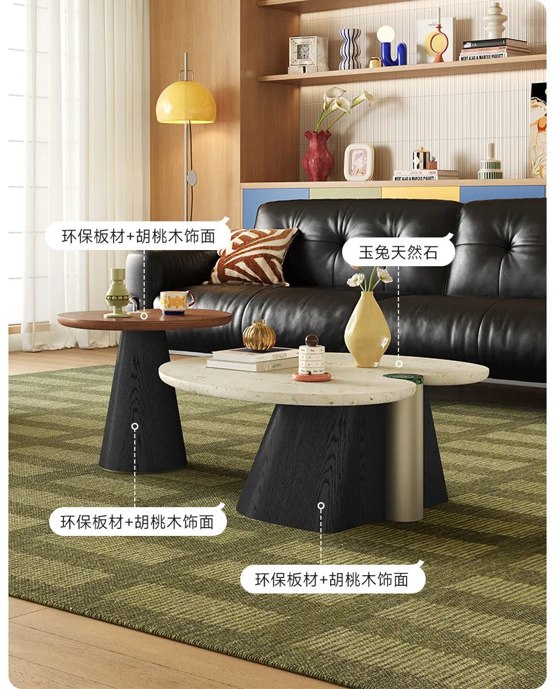 Modern Side Table Small Basses Hotel Irregular Coffee Table Garden Apartment Mesa De Centro Sala Japandi Style Furniture