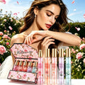 5pcs Women's Perfume Gift Set - Long-lasting Floral-Fruity Fragrance,Travel Size Body Mist Suitable for Her, Floral Fruity Vanilla Scent with Formula, Elegant Perfume for Birthdays, Valentine's Day, Christmas, New Year Gifts