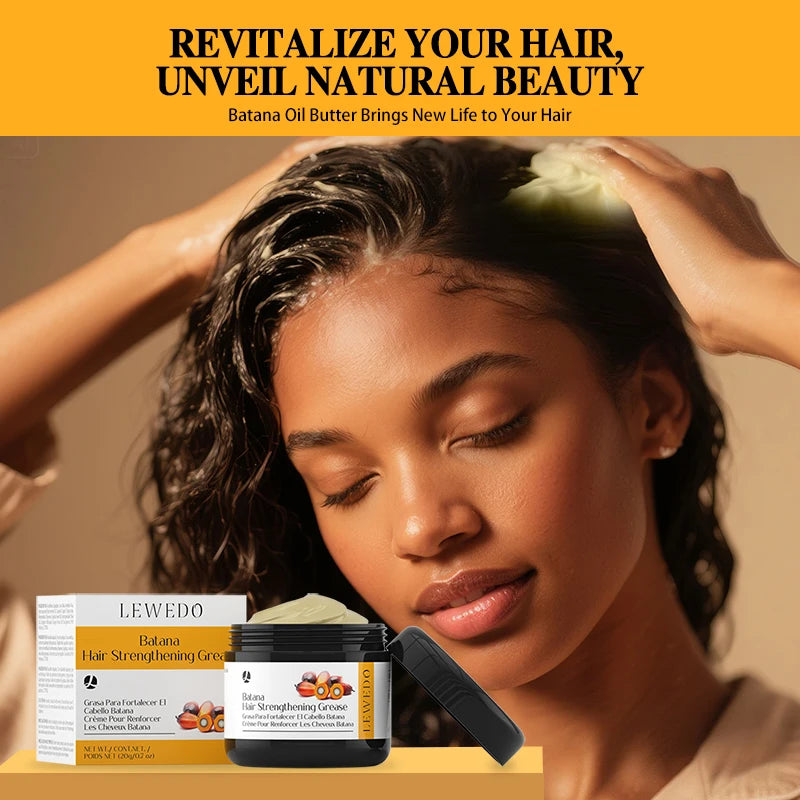 Batana Hair Oil Anti Hair Loss Hair Strengthener Cream Hair Regrowth Deep Moisturizing Nourish Batana Hair Growth Conditioner