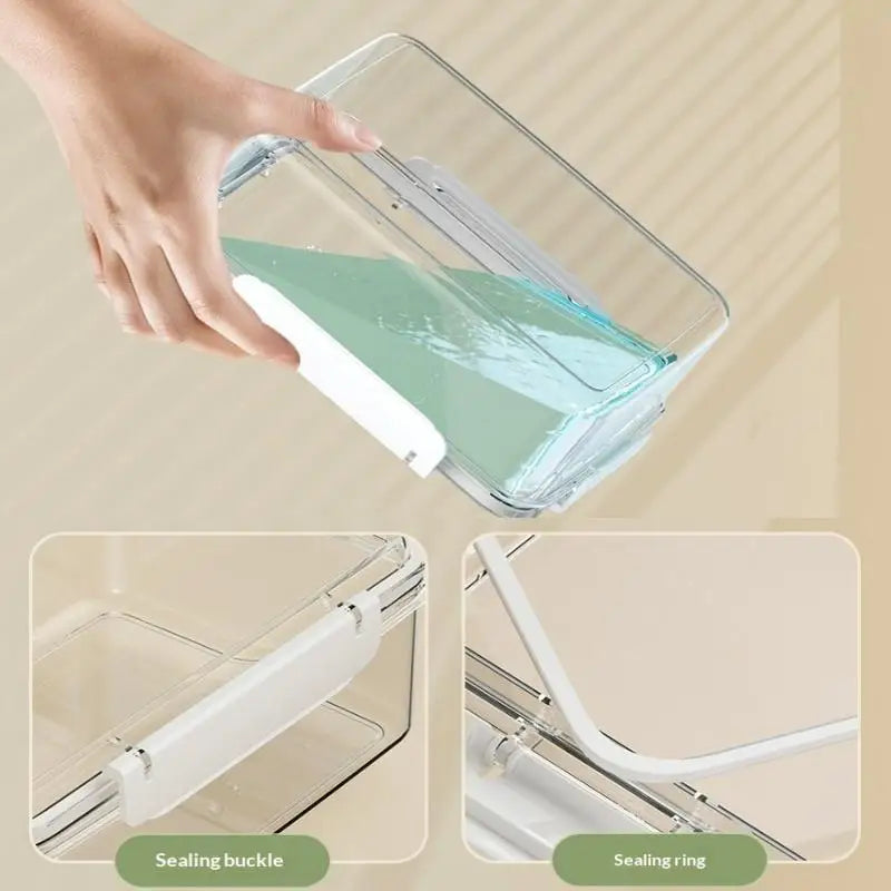 All-in-One Kitchen Organizer, Clear Stackable Containers for Fridge & Lunch, Keeps Fruits Fresh, Saves Time on Meal Prep