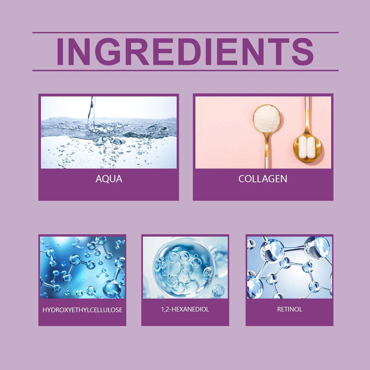 Retinol Face Serum Forehead Fine Lines Removal Collagen Lifting Repair Firm Moisturizing Glowing Rejuvenation Essence Skin Care