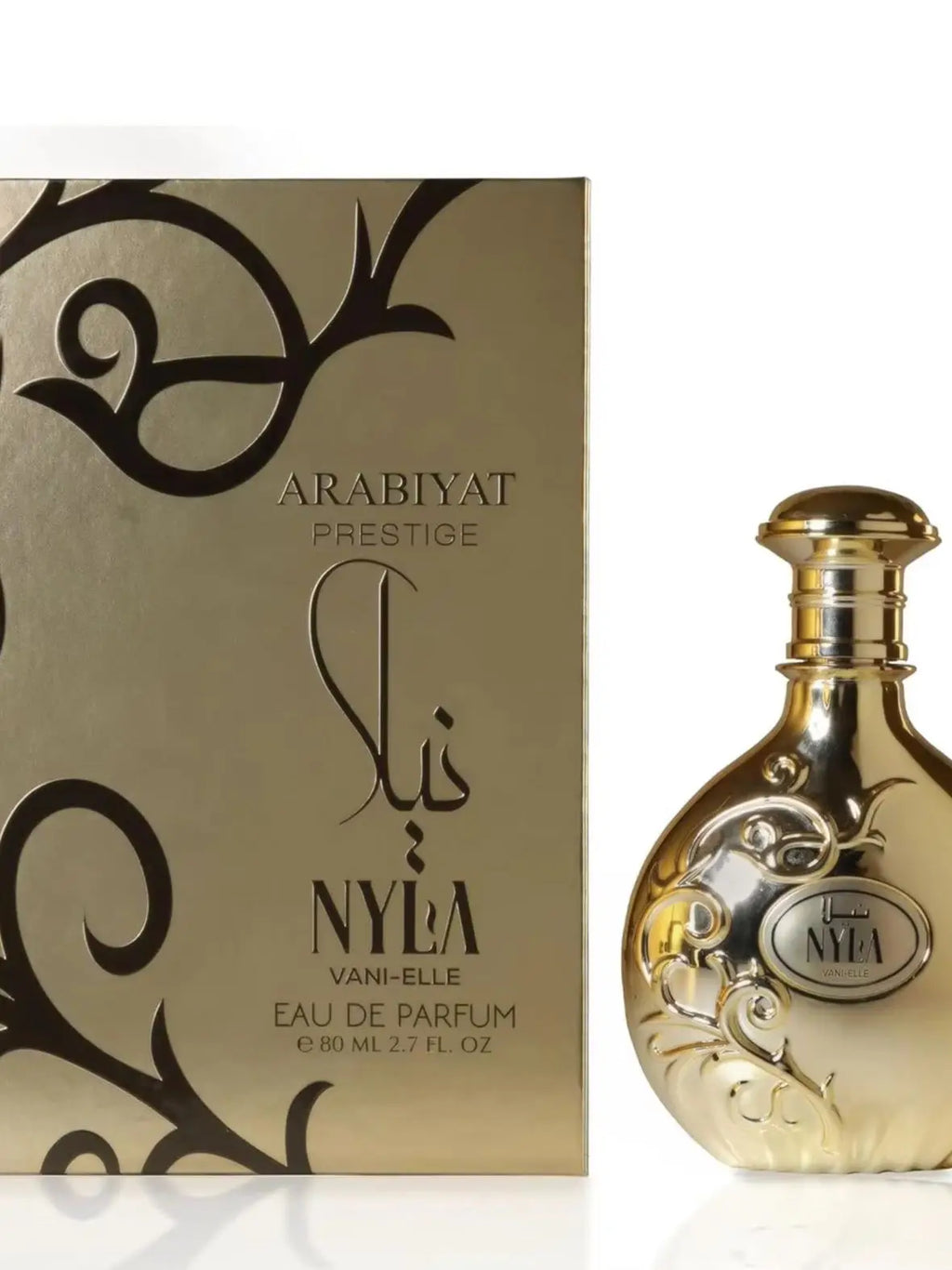 Arabiyat Prestige Nyla Vani-Elle Eau De Toilette, Unisex Vanilla Jasmine, 2.7 Fl oz