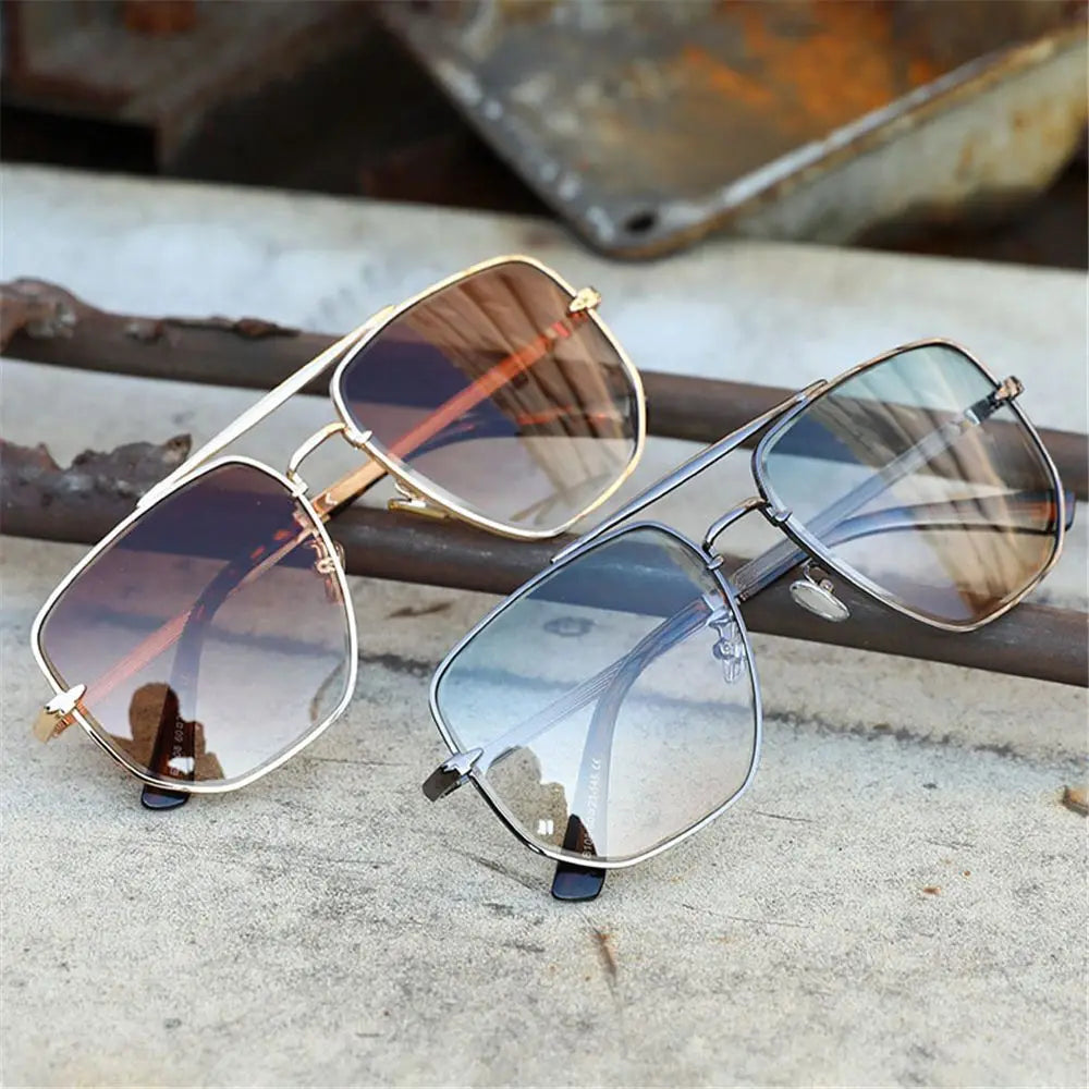 Retro Metal Frame Sun Glasses Driving Polygon Sunglasses Sun Glasses Polarized Sunglasses for Men Men's Shades