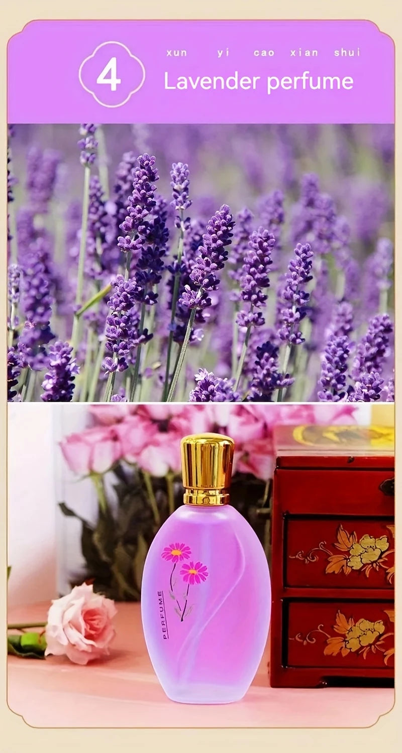 50ml Perfume With Long-lasting Fragrance Fresh And Light Rose And Jasmine Scent Holiday And Birthday Gift For Men And Women