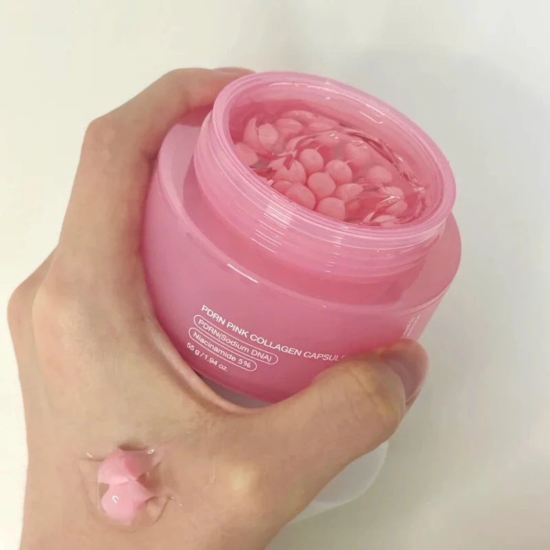 Korean Skincare 55g PDRN Pink Collagen Capsule Cream 5% Niacinamide Hydrolyzed Collagen Hydrating Glow Elasticity Care