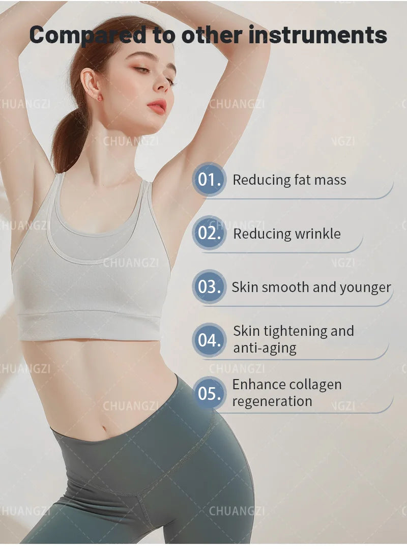 Salon-Grade Portable NEO Ultra 360 Slimming Machine 2 Handles Ultrasonic Fat Reducing Cellulite Wrinkle Removal Face Lift Devic