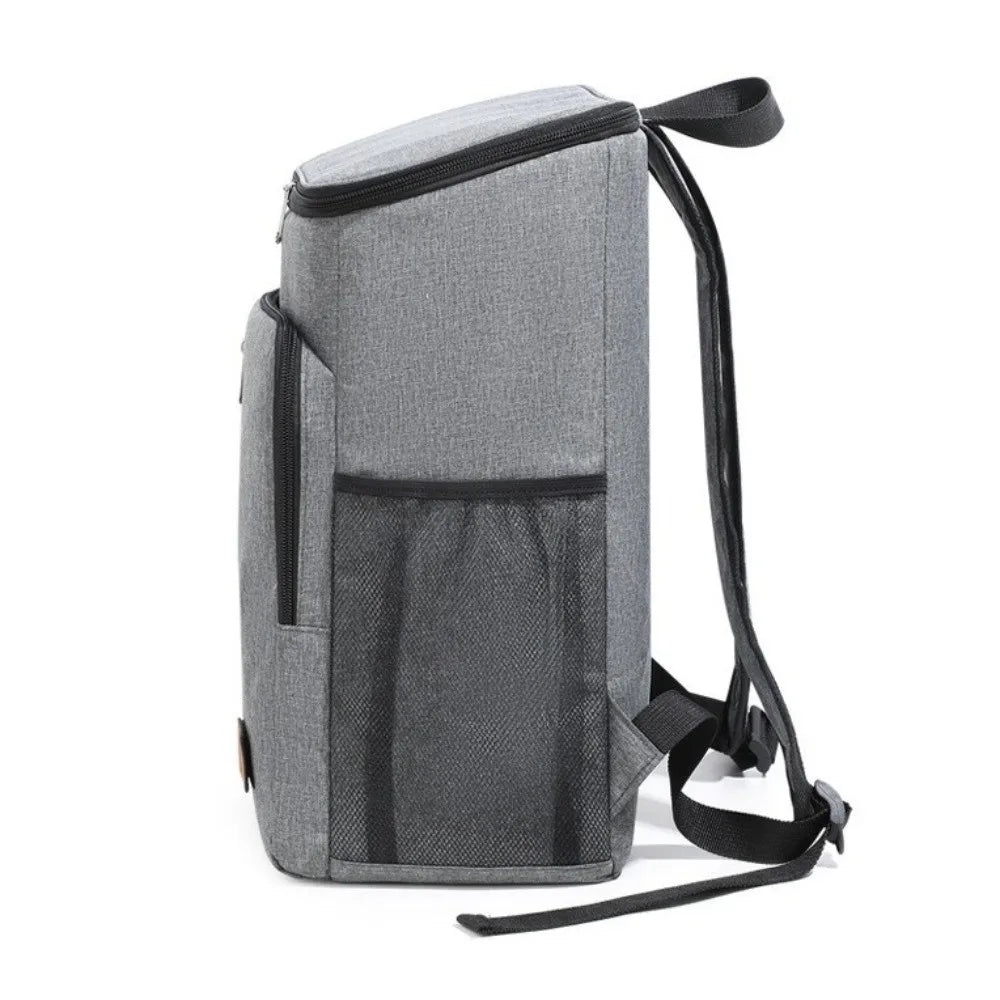 Insulated Backpack Double Shoulder Thickened Portable Thermal Lunch Bag Oxford Fashion Large Capacity Cooler Bag