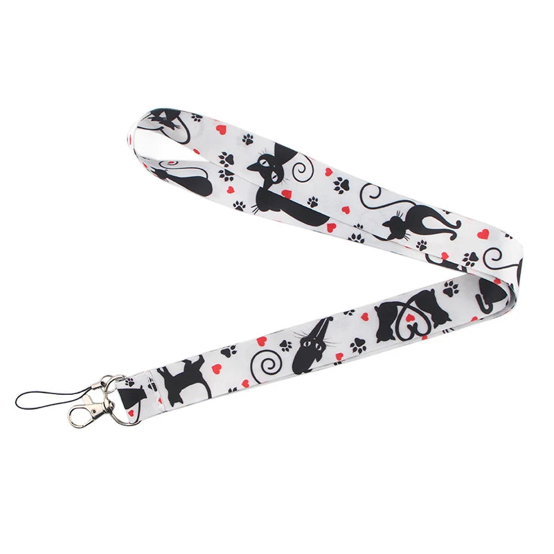 100 Designs Cute Art Lanyard for Keys Chain Badge Holder ID Credit Card Pass Hang Rope Lariat Mobile Phone Charm Accessories