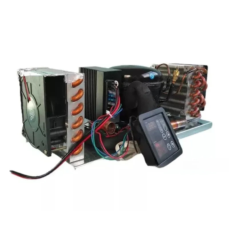 12V 24V Mini Integrated Cooling Air Conditioner Unit Micro Temperature Control Portable Refrigeration Compressor Assembly