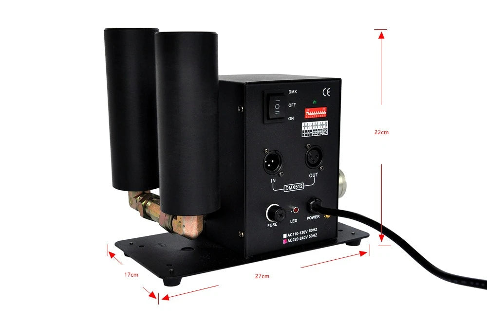 Double tube carbon dioxide air column machine