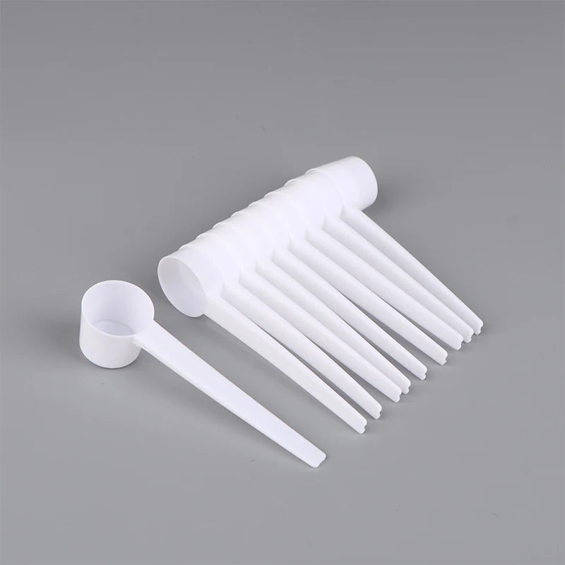 10Pcs 5g Home Kitchen Gadgets DIY Plastic Measuring Spoon Measuring Spoons Coffee Protein Milk Powder Scoop