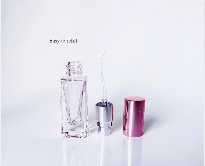 3pcs 5/10ml High Quality Perfume Spray Bottle Portable Empty Glass Cosmetic Atomizer Spray Container Travel Refillable Bottles