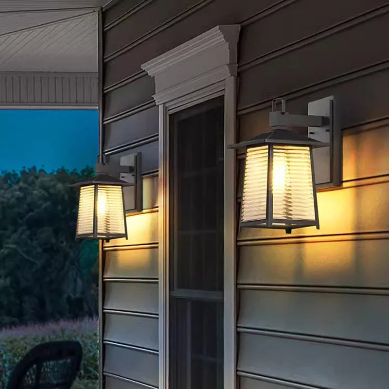 Outdoor Waterproof Garden Courtyard Lights, Outdoor Villa Corridors, Balconies, Doors, Exterior Walls, Wall Lights