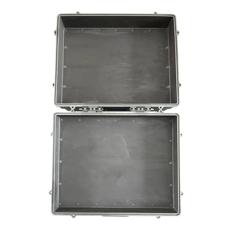 AY5G-220W Anti-Drone Security Box IP67 Wifi Ribbed Steel Aluminum Case for Directional Antenna Manufacturing