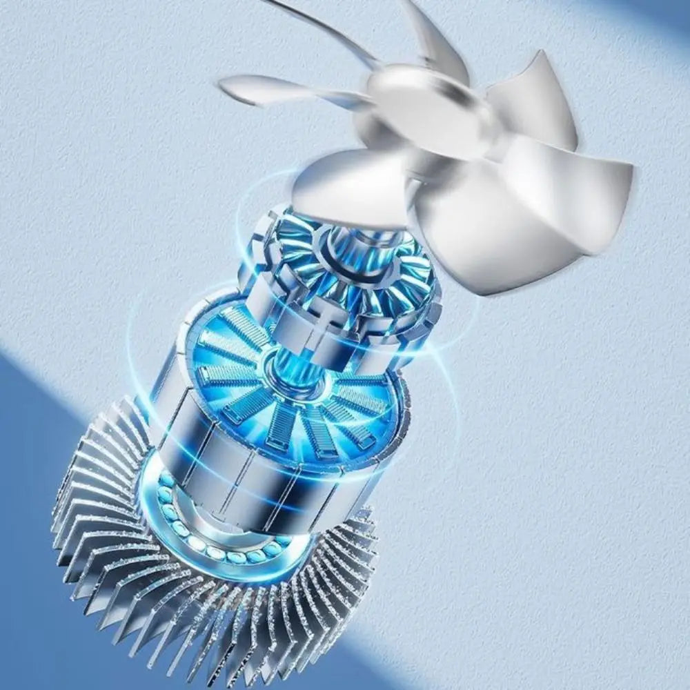 Air Cooler High-speed Handheld Fan Quiet Operation Waterproof USB Rechargeable Fan Long-lasting Strong Wind Fan Desktop