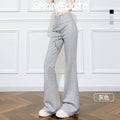 Women High Waist Drawstring Flared Sweatpants Slim Fit Stretchy Casual Yoga Pants Multi Colors