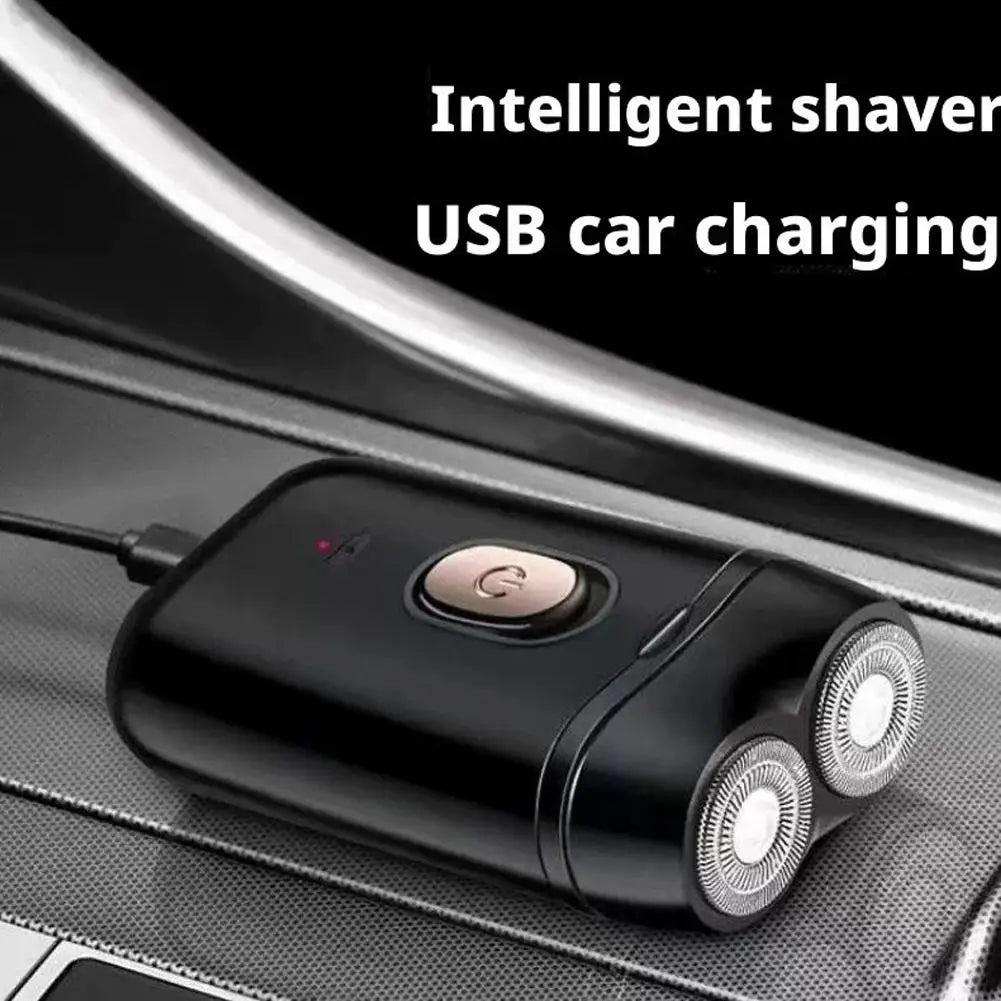 Men's Double Floating Head Electric Shaver USB Rechargeable Dry Wet Beard Shaving Machine Waterproof Trimmer Razor