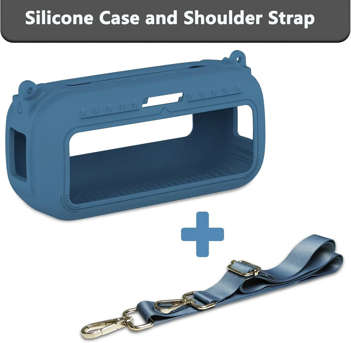 Silicone Cover Case and Shoulder Strap for Bose SoundLink Max Portable Speaker Accessories(case only)