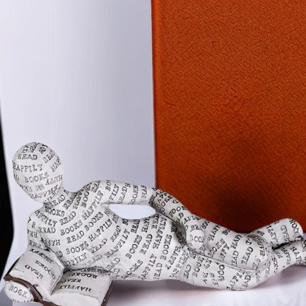 Reading Women Reading Figurines Decor Nordic Modern Thinker Statue Modern Abstract Art Sculpture Resin Bookshelf Decor Gift