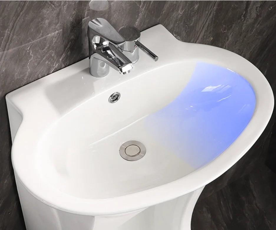 Modern Oval Muslim Full Standing Double Level Bathroom Ceramic Foot Wash Basin Wudu Shower Pray Wash Basin