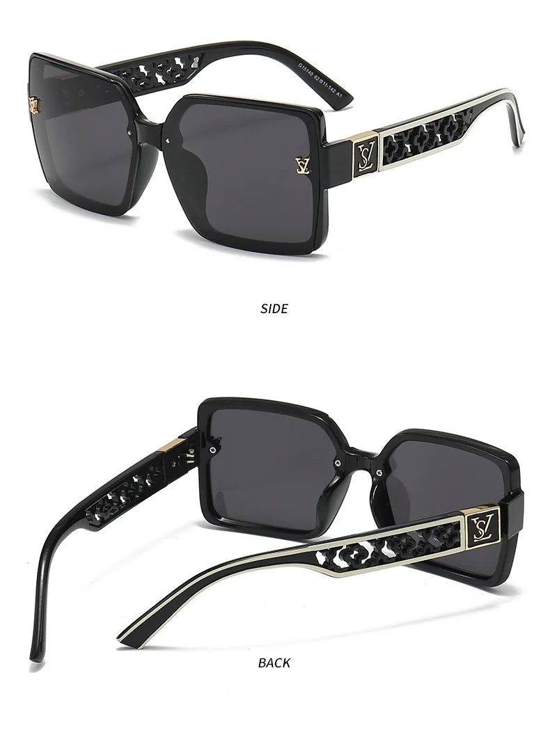 2026 New Fashion Glamour Sunglasses For Women And Men Stylish Oversize Designer Sun Glasses Square Unisex Shades UV400