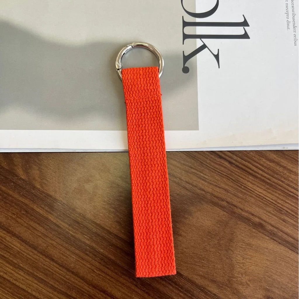 Thick Key Lanyard 2.5cm Wide Webbing Cloth Key Rope Black Pink Man Woman Anti-lost Key Chain for Car Key Can do DIY embroidery