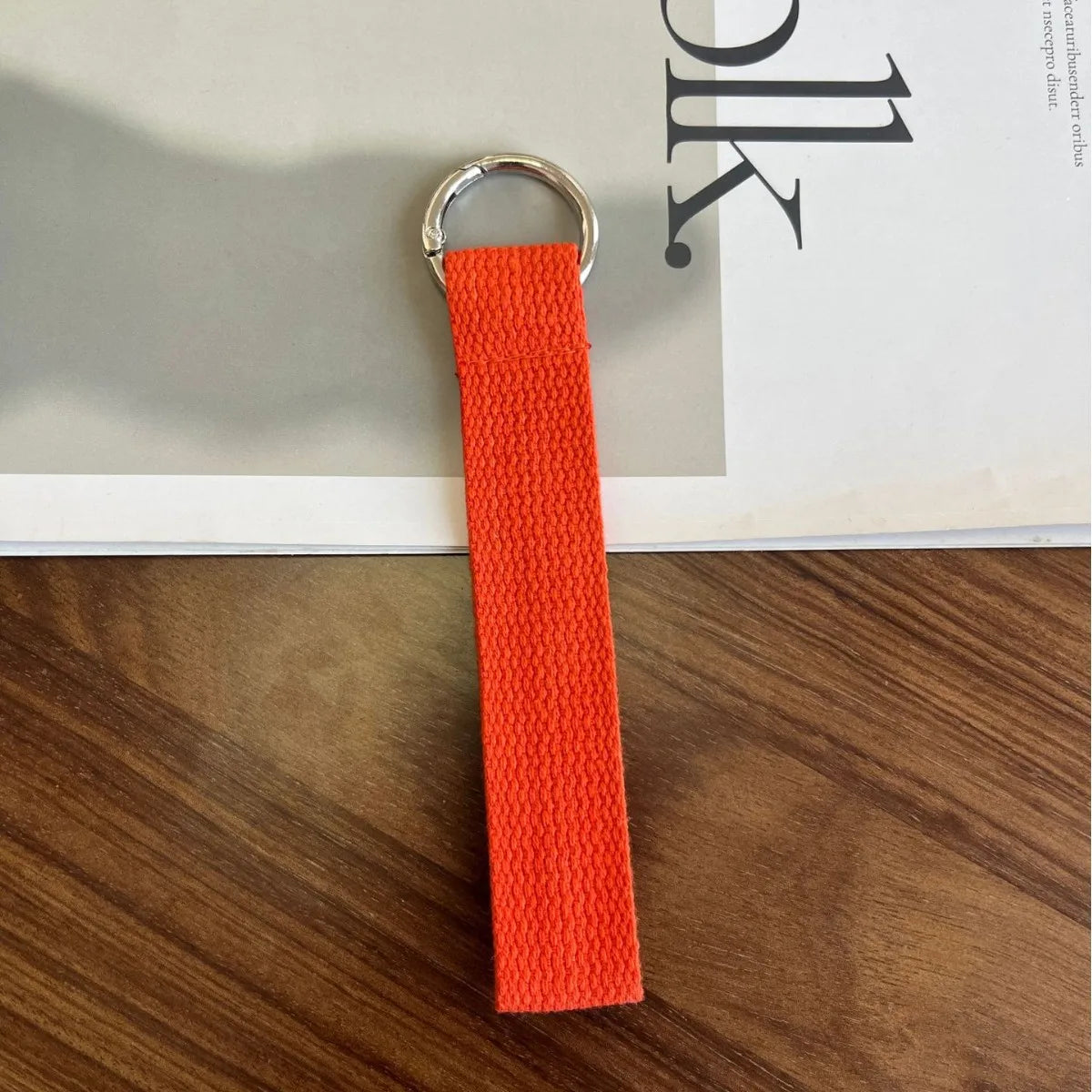 Thick Key Lanyard 2.5cm Wide Webbing Cloth Key Rope Black Pink Man Woman Anti-lost Key Chain for Car Key Can do DIY embroidery