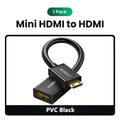 UGREEN Mini HDMI Cable to HDM Adapter Male to Femal Mini HDMI Cable Adapter 4K for Raspberry Pi ZeroW Camcorder Laptop Mini HDMI
