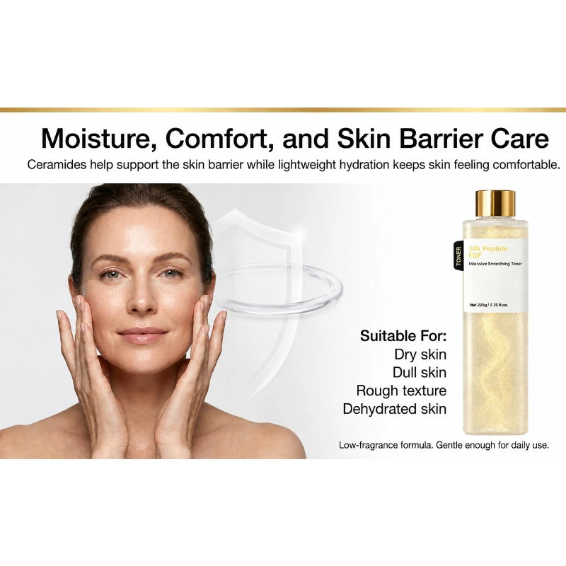 Silk Peptide EGF Intensive Smooth Facial Toner Moisturizing Soften The Skin Nourishing Revitalizing Skin Korea Skincare