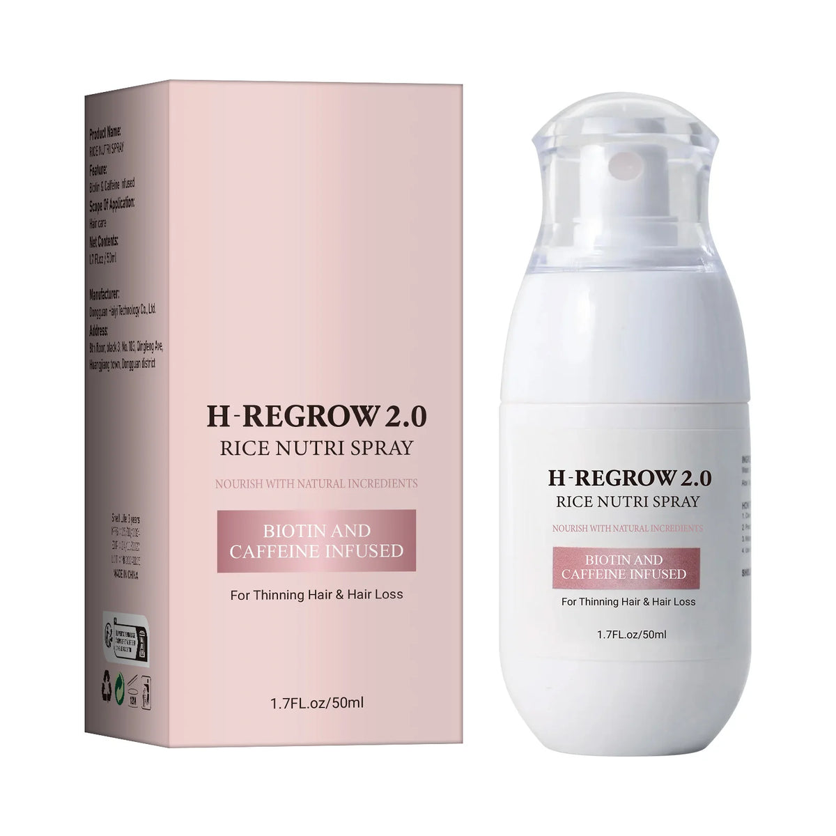 Hair Density Support Spray - Rice Wine Ferment Formula Nourishes Roots, Reduces Breakage & Adds Soft Volume to Limp Hair.